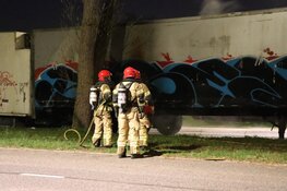 Verlaten trailer Oude Haagseweg doelwit vandalen