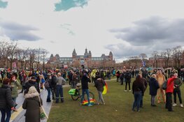 Coronaprotesten op Museumplein en Stadsplein Amstelveen
