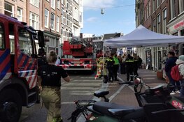Brand in winkel Haarlemmerstraat