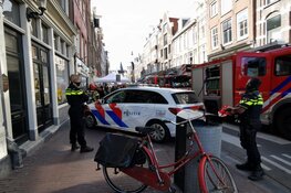 Brand in winkel Haarlemmerstraat