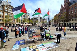 Honderden bijeen op de Dam voor pro Palestina-demonstratie