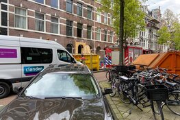 Gewonde bij brand in woning Derde Helmersstraat in Amsterdam