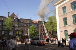 Flinke dakbrand in Amsterdam