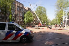 Flinke dakbrand in Amsterdam