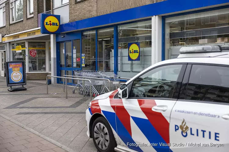 Gewapende overval op Lidl aan de Tussen Meer in Amsterdam