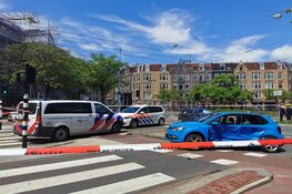 Veel schade bij ongeluk Hugo de Grootplein