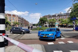 Veel schade bij ongeluk Hugo de Grootplein