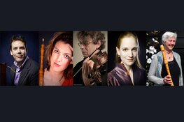 Leden Amsterdam Baroque Orchestra spelen Concerti van Vivaldi