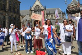 Demonstranten vragen aandacht voor situatie in Cuba