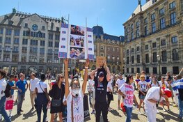 Demonstranten vragen aandacht voor situatie in Cuba