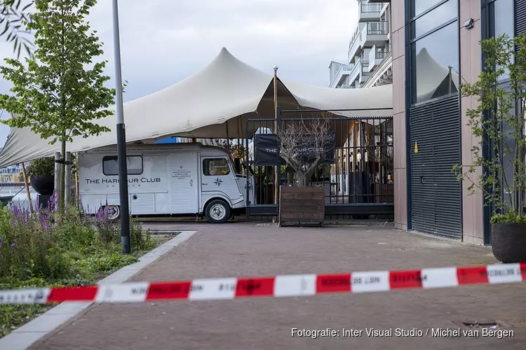 Brandbom bij The Harbour Club in Amsterdam
