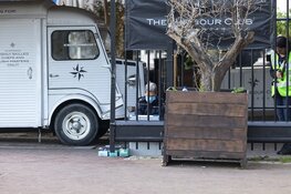 Brandbom bij The Harbour Club in Amsterdam