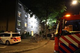 Brand in portiekflat in Amsterdam