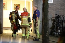 Brand in portiekflat in Amsterdam