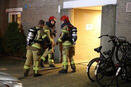 Brand in portiekflat in Amsterdam