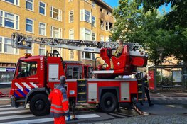 Twee gewonden bij brand in flat Van Hallstraat