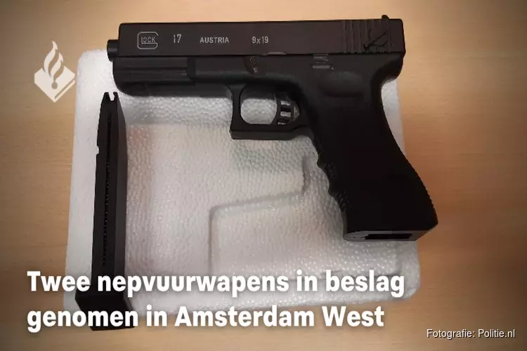 Twee nepvuurwapens in beslag genomen in Amsterdam West
