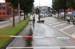 Ongeval tussen motor en fietser op Panamalaan in Amsterdam
