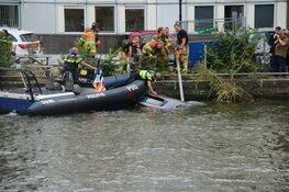 Auto verdwijnt onder water aan Jacob Catskade