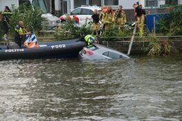Auto verdwijnt onder water aan Jacob Catskade