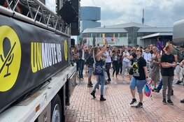 Grote opkomst demonstratie evenementenbranche