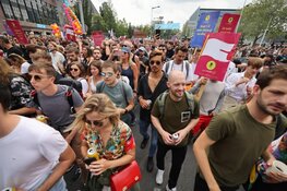 Grote opkomst demonstratie evenementenbranche