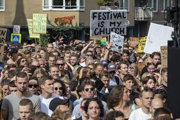 Massale drukte bij Unmute Us demonstratie