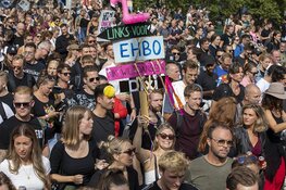 Massale drukte bij Unmute Us demonstratie