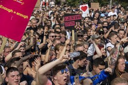 Massale drukte bij Unmute Us demonstratie