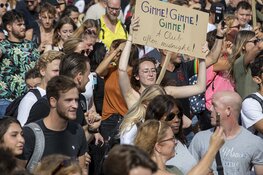 Massale drukte bij Unmute Us demonstratie