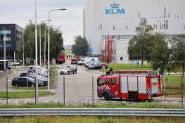 Brand bij KLM op Schiphol
