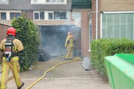 Brand in garagebox Diemen