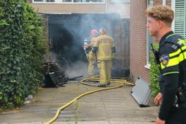 Brand in garagebox Diemen