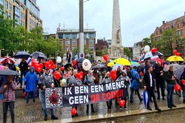 Duizenden mensen bij coronaprotest op de Dam