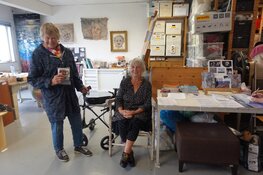111ste bezoeker bij Open Ateliers Noord en Mieke Werners