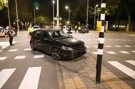 Auto op de kop bij ongeval Amsterdam-Buitenveldert