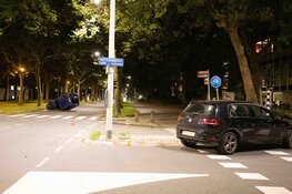 Auto op de kop bij ongeval Amsterdam-Buitenveldert