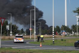 Caravans in brand in de Westpoort