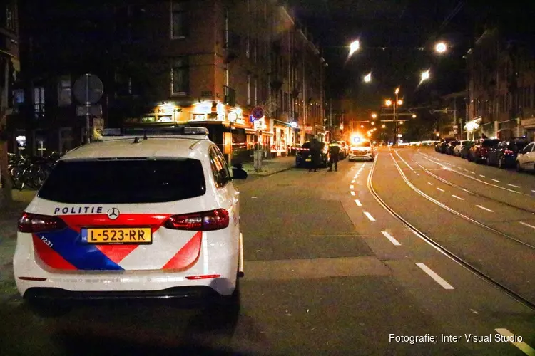 Schietincident voor café in Amsterdam