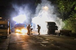 Bestelbus uitgebrand op de Bok de Korverweg