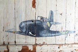 Spitfire-wandtekening uit de oorlog ontdekt