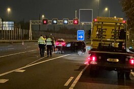 Motorrijder aangereden, veroorzaker crasht 15 km verder bij Amsterdam
