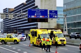 A10-West dicht door ongeval