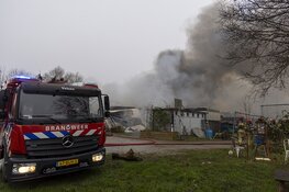 Veel rook bij loodsbrand op Ruigoord