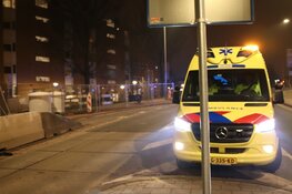 Auto gecrasht op Mauritskade