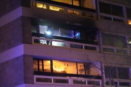 Ontruiming bij brand in flat Weesperstraat