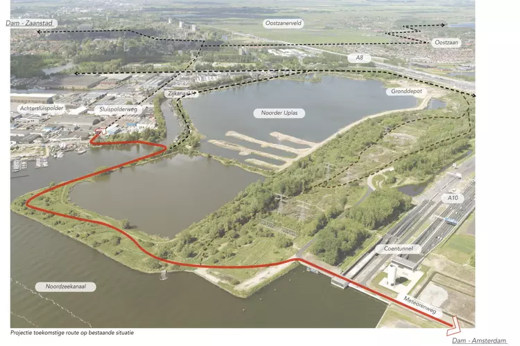 Nieuwe fiets- en wandelbrug verbindt Amsterdam en Zaanstad