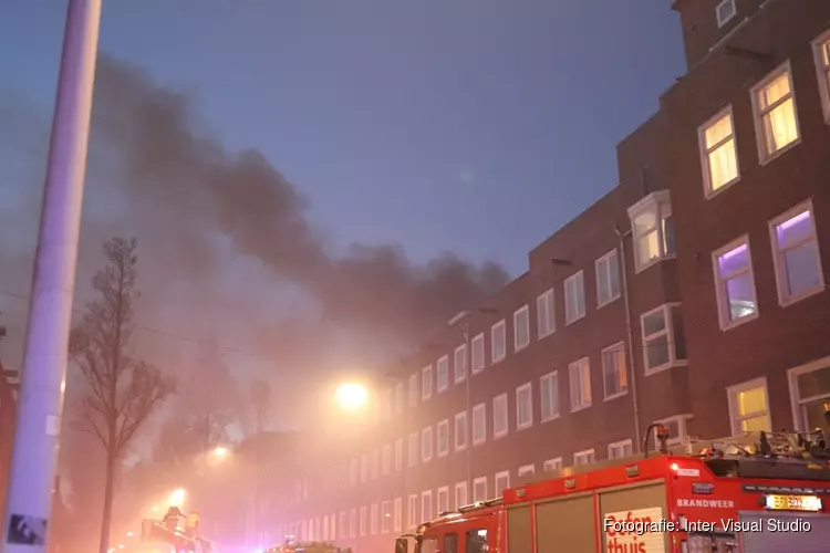 Grote brand in Amsterdam-West