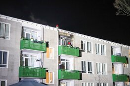 Woningbrand aan de Badrianhof in Amsterdam Nieuw-West