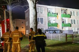 Woningbrand aan de Badrianhof in Amsterdam Nieuw-West